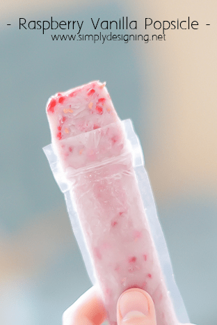 How to make fresh Raspberry Vanilla Popsicles