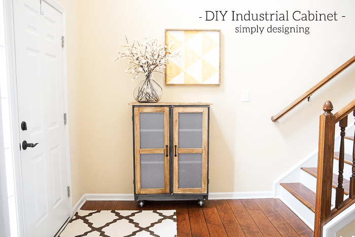 Industrial Cabinet in foyer