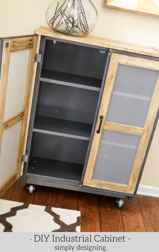 Industrial Cabinet - inside shelves