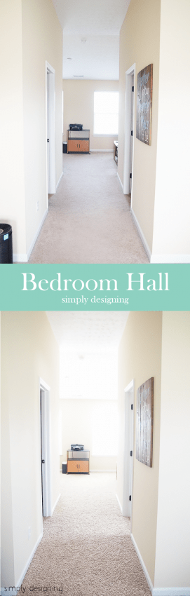 New Carpet - before & after - Hallway