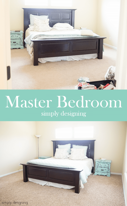 New Carpet - before & after - Master Bedroom