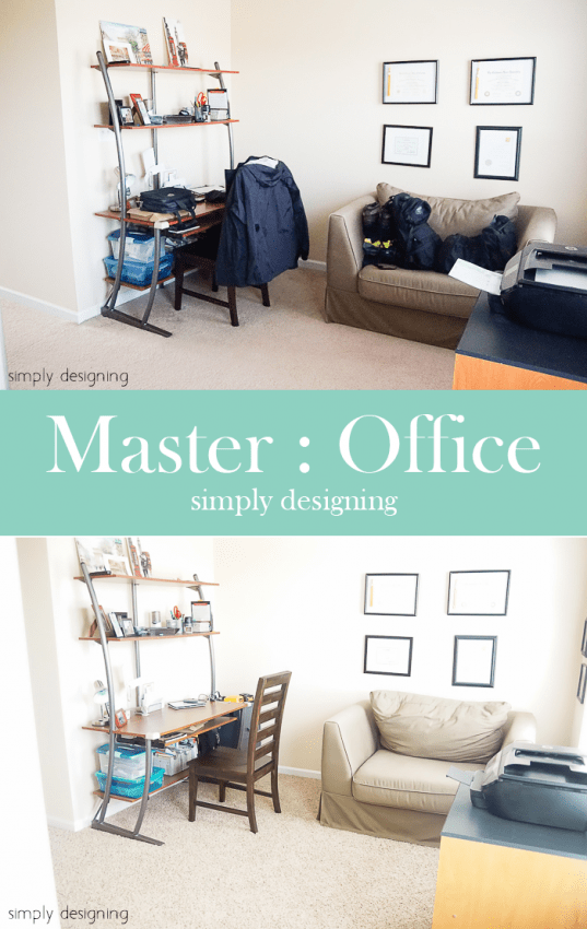 New Carpet - before & after - Master Office