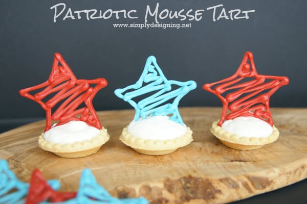 Patriotic Mousse Tarts DSC04503 Patriotic Mousse Tarts 6 homemade ice cream