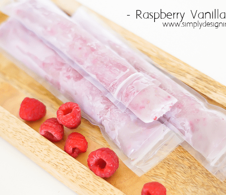 Raspberry Vanilla Popsicles - Featured Image