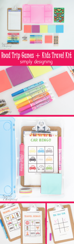 Road Trip Games and Kids Travel Kit - so simple to put together and an absolute life saver for long car rides - Copy