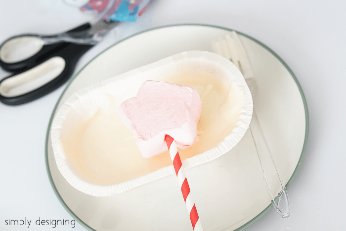 Star Marshmallow Pops - dip