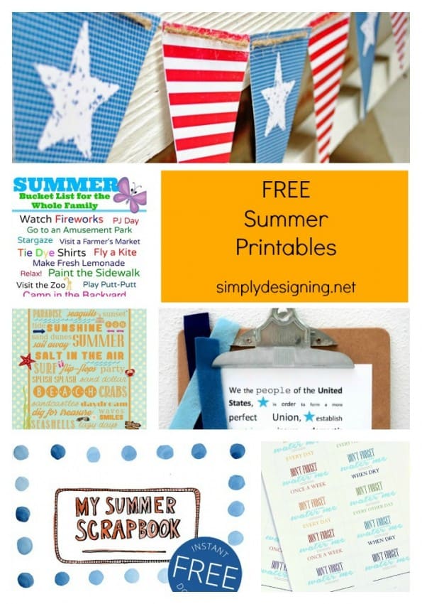 Free Summer Printables