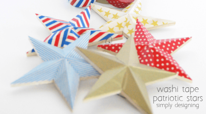 Washi Tape Stars featured image | Washi Tape Patriotic Stars | 8 | color blocked easter eggs
