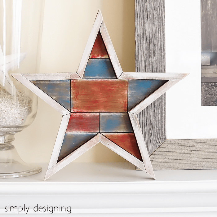 Whitewashed Barn Star Square