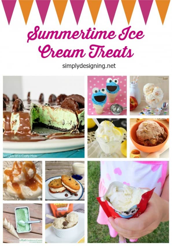 ice cream treats collage