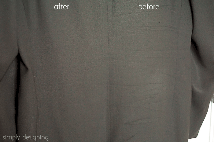 Before and After How to Steam a Suit