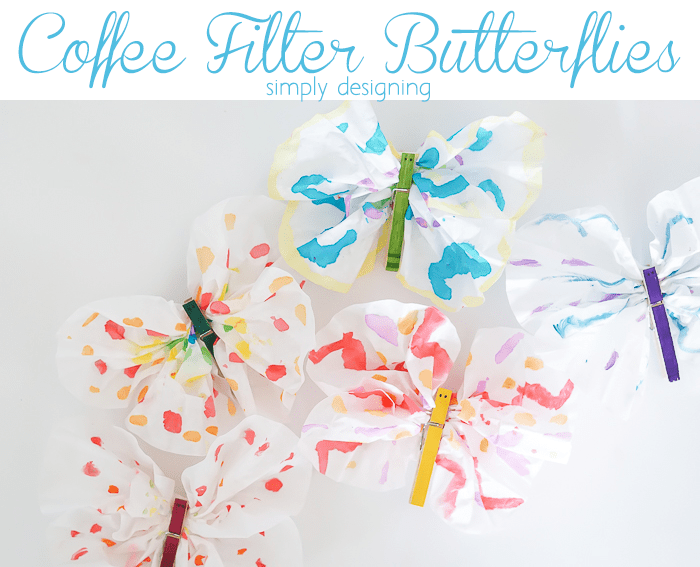 Coffee Filter Butterflies Kids Craft