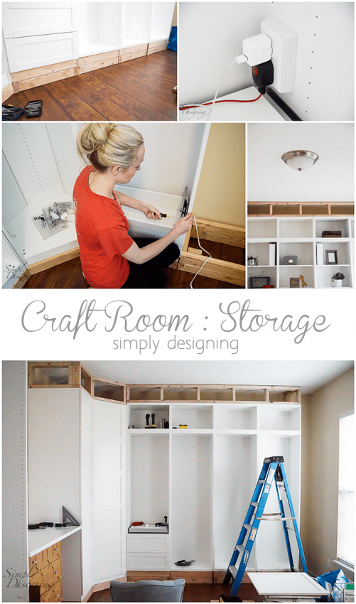 Craft Room - Installing Storage is the most important part of having a functional craft room