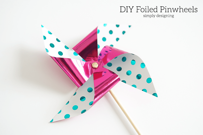 DIY Foiled Pinwheels