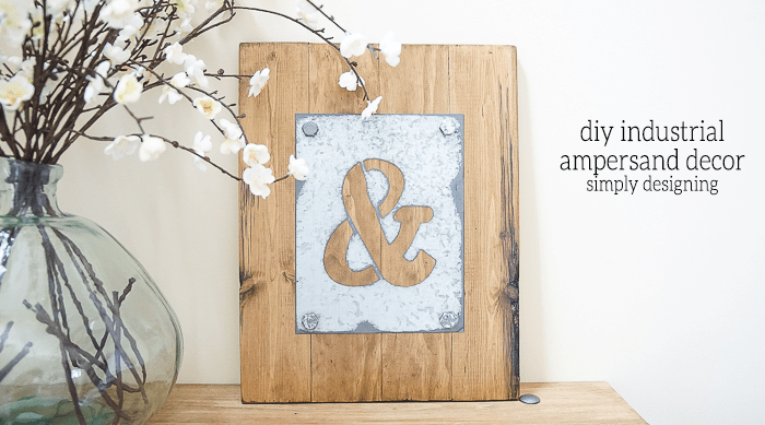 DIY Industrial Ampersand Decor featured image | DIY Industrial Ampersand Decor | 19 | succulent wreath