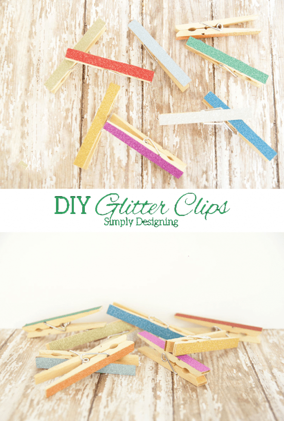 Glitter DIY Chip Clips
