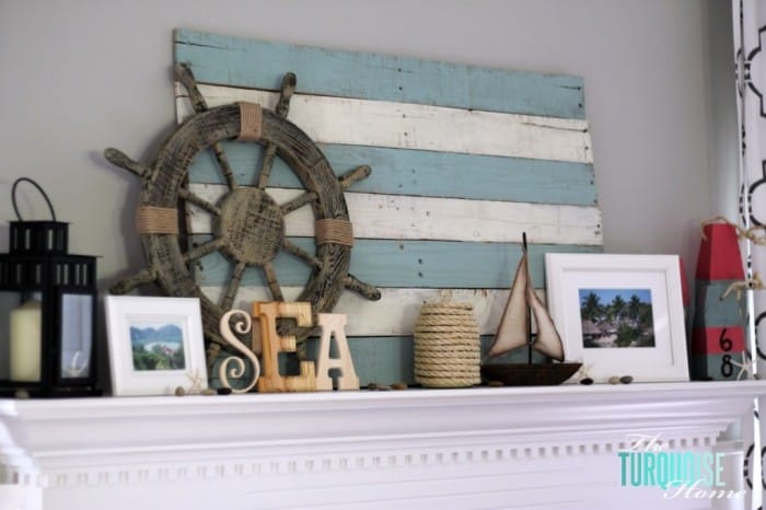 Lake Themed Mantel