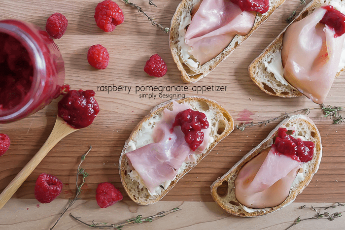 Raspberry Pomegranate Appetizer