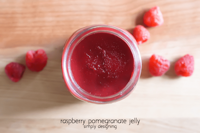 Raspberry Pomegranate Jelly - simple and delish