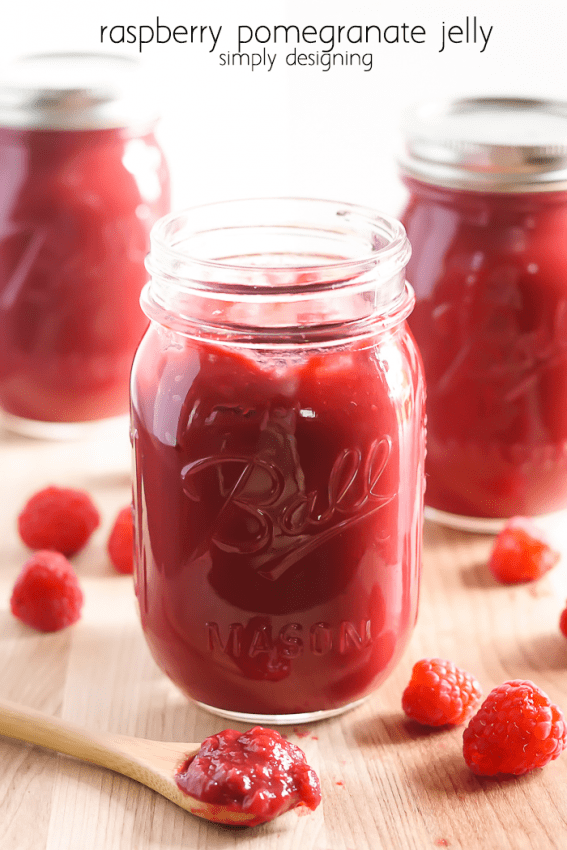 Raspberry Pomegranate Jelly - wow this is amazing