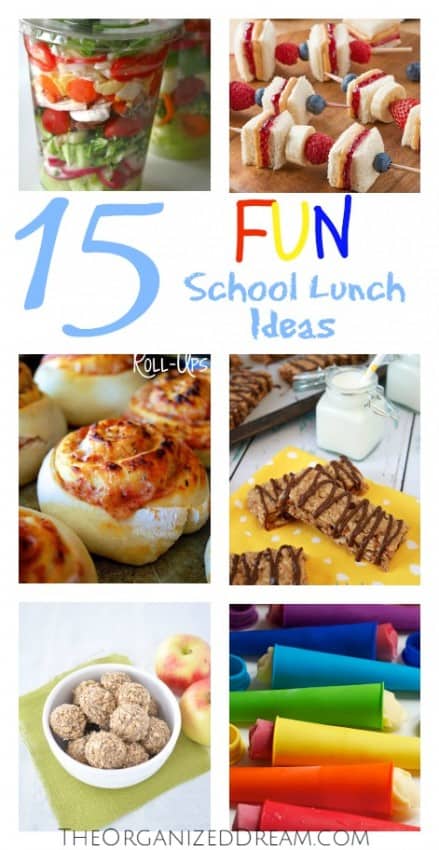 School Lunch Collage