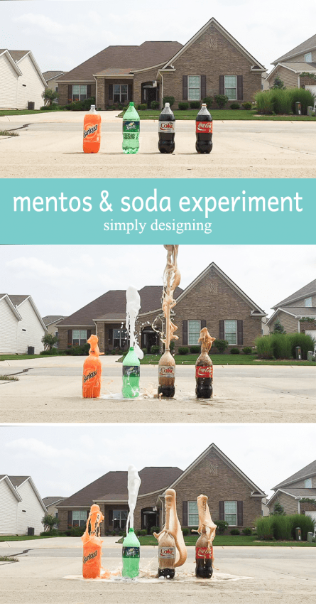 mentos and soda experiment - come see the results of testing this experiement not only on diet coke but on other sodas too