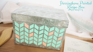 Herringbone Painted Recipe Box featured image Herringbone Painted Recipe Box 4 Pumpkin Spice Bath Salts