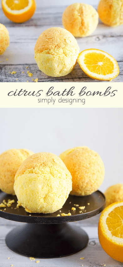 Homemade Bath Bombs - these fresh citrus scented bath fizzies are easy to make and so luxurious