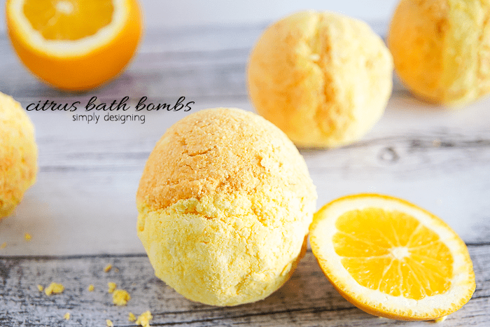 citrus bath bombs