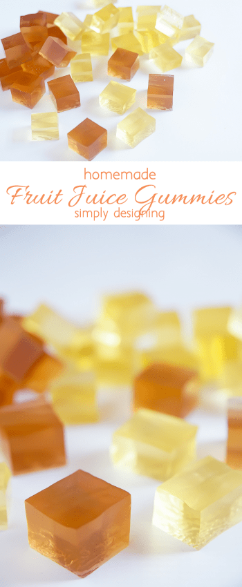 Homemade Fruit Juice Gummies - simple to make and such a fun treat
