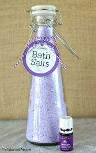Lavender Bath Salts Glass Glitter Snowflakes {Silver and Gold Blog Series} 27