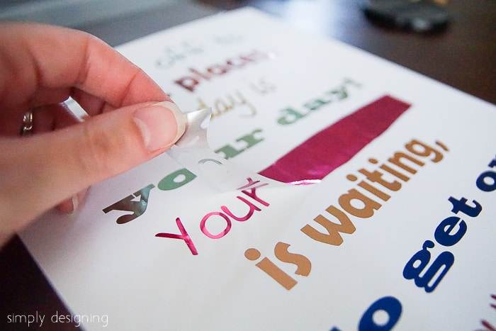 How to Foil a Printable - Back to School Printable