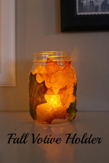 fall votive holder