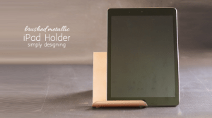 Brushed Metallic Rose Gold DIY iPad Holder Brushed Metallic Rose Gold DIY iPad Holder 3 pipe leg desk