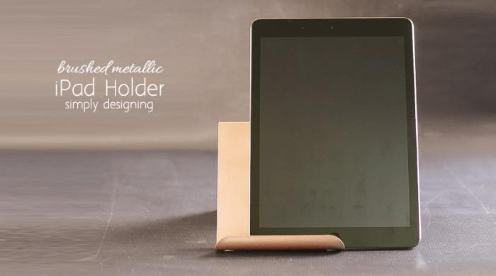 Brushed Metallic Rose Gold DIY iPad Holder | Brushed Metallic Rose Gold DIY iPad Holder | 5 | berry baskets