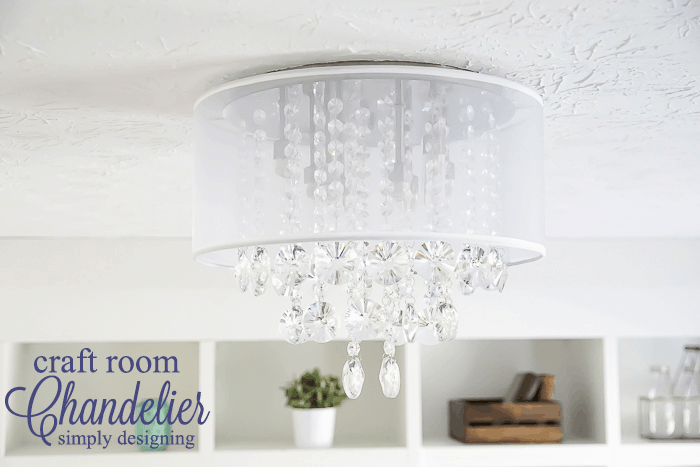 Craft Room Chandelier -an elegant new light fixture