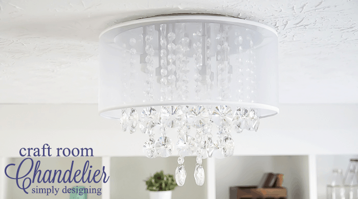 Craft Room Chandelier featured image Craft Room : New Light Fixture : Part 4 9 printer table