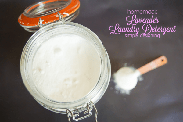 Lavender Scented Homemade Laundry Detergent