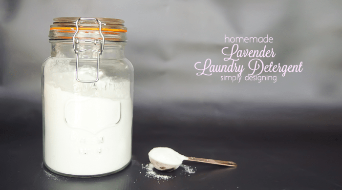 Lavender Scented Homemade Laundry Detergent - I love that it is eco-friendly and contains no chemicals