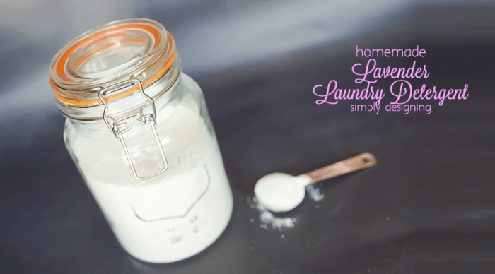 Lavender Scented Homemade Laundry Detergent