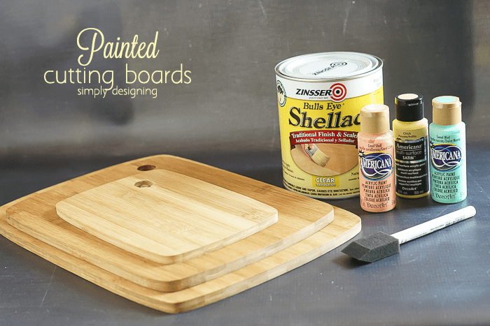 Painted Cutting Boards - supplies