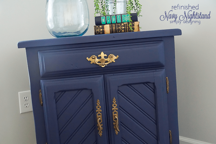 Refinished Nightstand - such a fun and simple way to transform a cheap nightstand into something amazing