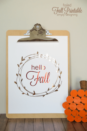 Hello Fall Printable | Simply Designing with Ashley
