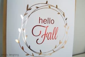 Hello Fall Printable | Simply Designing with Ashley