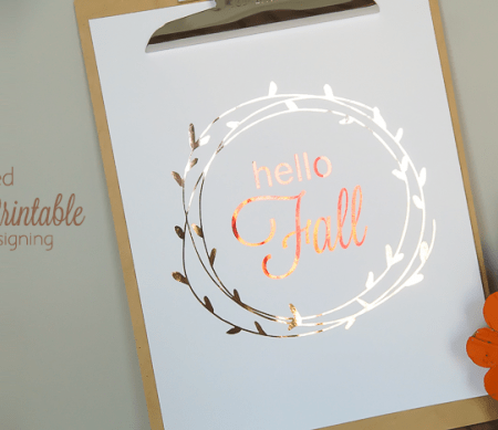 hello FALL printable - a fun way to decorate your home this fall with this free fall printable