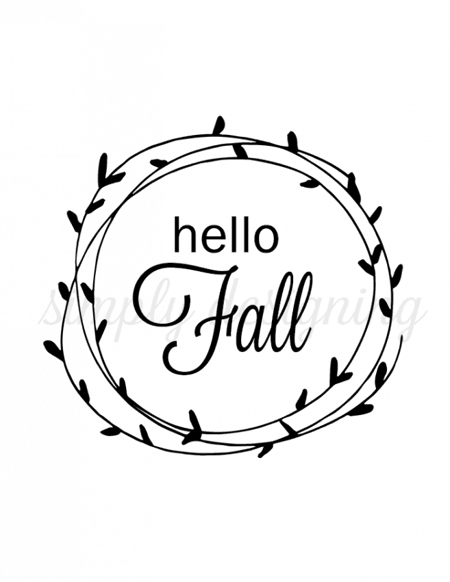Hello Fall Printable | Simply Designing with Ashley