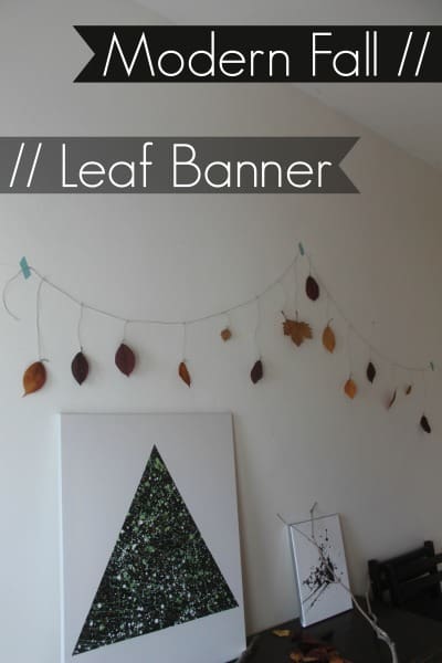 modern leaf banner