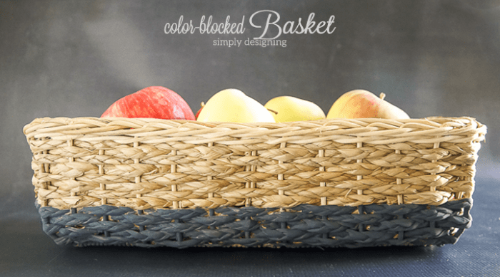 Color Blocked Basket featured image | Color Blocked Basket | 40 | DIY Farmhouse Thankful Sign
