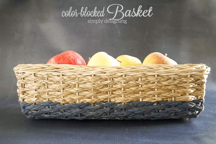 Color Blocked Basket