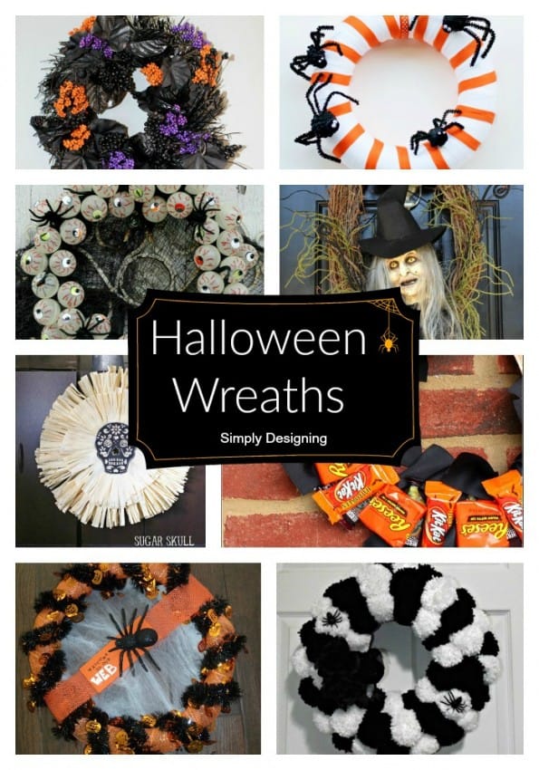 Halloween Wreath Pinnable Collage